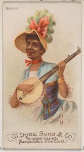 Banjo, fra Musical Instruments-serien N82 til Duke-cigaretter, 1888., 1888.