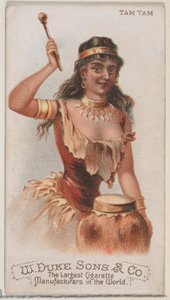 Tam Tam, fra Musical Instruments-serien N82 til Duke-cigaretter, 1888., 1888.