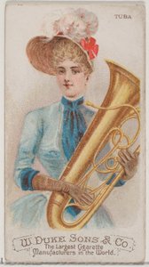 Tuba, fra Musical Instruments-serien N82 til Duke-cigaretter, 1888., 1888.