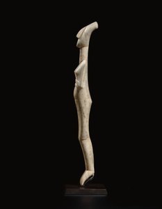 Kykladisk tilbagelænet kvindeskikkelse, navnestykke af Schuster-mesteren, Early Cycladic II, ca. 2400 f.Kr. af Schuster Master