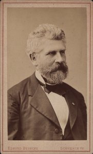 Portræt af cellisten og komponisten Georg Goltermann 1824-1898, ca. 1880. af Schwerin . Photo studio Edmund Behncke