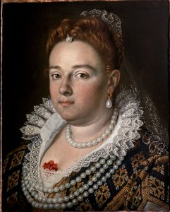 Portræt af Bianca Capello, venetiansk dame fra renæssancen. (Maleri