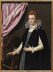 ""Portræt af Marie de Medici (1575-1642)"" Peinture de Scipione Pulzone (1550-1598) - 1594 - Olie på lærred - Dim 132,1x96,5 cm Privat samling af Scipione Pulzone