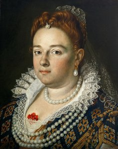 Portræt af Bianca Cappello 1548-1587, storhertuginde af Toscana, 1585-1586