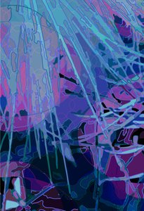 Artichoke_abst_vert3a (digital) af Scott J. Davis