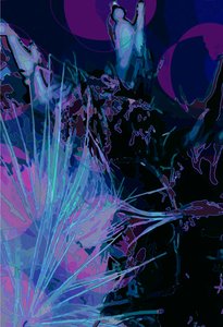 Artichoke_abst_vert5 (digital) af Scott J. Davis