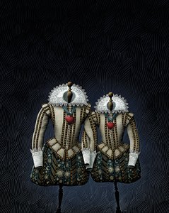 Twelfth Night, 2009 (scratchboard, farvelagt digitalt) af Scott McKowen