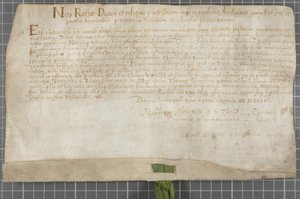 Diplom udstedt af universitetet til Thomas James af Scottish School