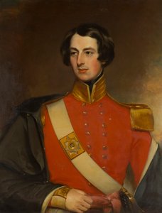 Pony i et stabilt interiør (olie på lærred) af Scottish School