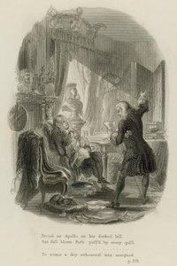 Scene fra brev til doktor Arbuthnot, af Alexander Pope (gravering) af Scottish School
