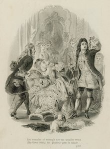 Scene fra Rape of the Lock, af Alexander Pope (gravering)