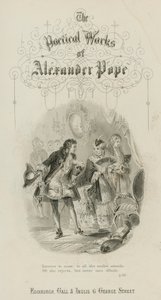 Scene fra voldtægten af låsen, af Alexander Pope (gravering) af Scottish School