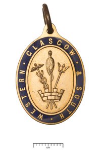 Skotland, Glasgow og South Western Railway, direktørpas, ca. 1850 (guld og emalje) af Scottish School