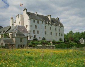 Udsigt over Traquair House af Scottish School