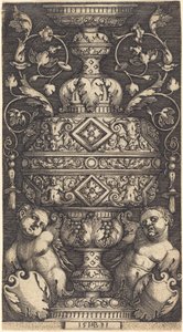 Dobbeltbæger, ved Fod Two Genii af Sebald Beham