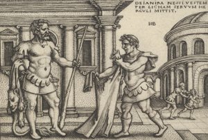 Lichas bringer Nessus beklædning til Hercules, fra The Labors of Hercules.