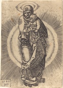 Madonna på halvmånen af Sebald Beham