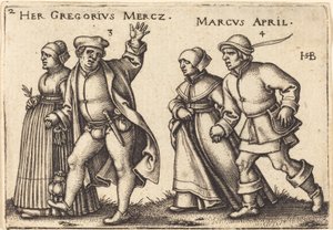 marts og april af Sebald Beham