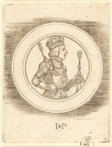 Medalje af kong Ferdinand af Ungarn og Bøhmen af Sebald Beham