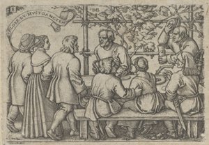 Bondegilde, fra Bondegildet eller de tolv måneder, 1546-47. af Sebald Beham