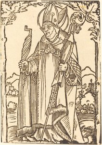 Sankt Erasmus som biskop af Sebald Beham