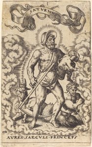 Saturn af Sebald Beham
