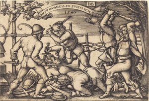 Bondekampen af Sebald Beham