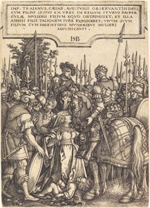 Trajans retfærdighed af Sebald Beham