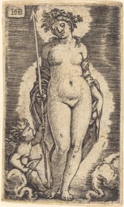 Venus og Amor af Sebald Beham