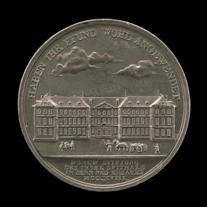 Inselspital, Bern [revers], 1818. af Sebastian Burger