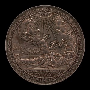 Gustav II Adolfs død, 1594-1632, konge af Sverige 1611 [forside], 1634. af Sebastian Dadler
