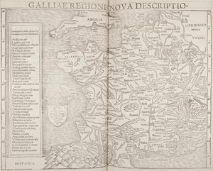 Cosmographia, detalje af Gallien af Sebastian Munster