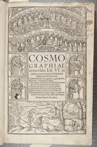 Titelblad til Cosmographia, 1544