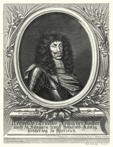 Leopold I, hellig romersk kejser (gravering) af Sebastian van (after) Dryweghen