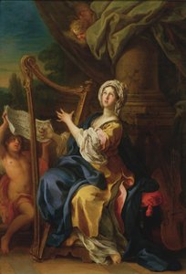 St. Cecilia, 1733 (olie på kobber)
