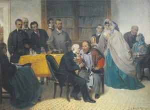 Giuseppe Garibaldi besøger Alessandro Manzoni den 15. marts 1862