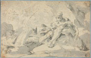 Hercules og Cacus af Sebastiano Galeotti