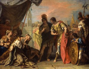 Alexander og familien af Darius, ca. 1708-1710