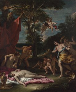 Bacchus og Ariadne, um 1700 af Sebastiano Ricci