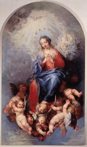 Den ubesmittede jomfru Maria (olie på lærred af Sebastiano Ricci