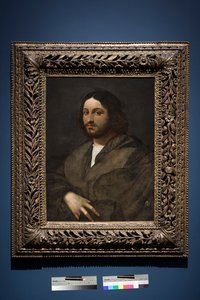 Portræt af en mand, ca. 1516-20 (olie på panel, overført fra panel) af Sebastiano del (c.1485 1547) Piombo