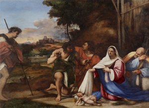 Tilbedelse af hyrderne, 1510 af Sebastiano del Piombo