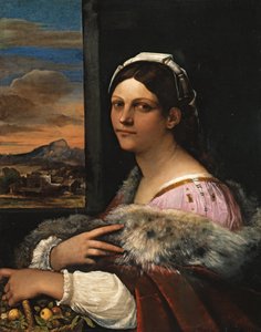 Portræt af en ung romersk kvinde af Sebastiano del Piombo