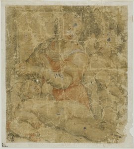 Jomfru og barn med engel af Sebastiano del Piombo