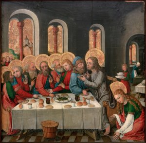 Kristi besøg i Lazarus hus af Seeschwäbischer Meister