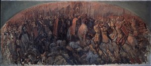 Slaget ved Kulikovo den 8. september 1380. (Slaget ved Kulikovo den 8. september af Sergei Alexeyevich Korovin