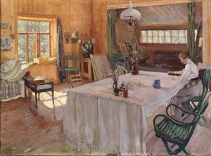 I kunstnerens hus Konstantin Korovin, 1907