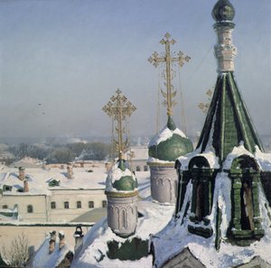 Udsigt fra et vindue af Moscow School of Painting, 1878 af Sergei Ivanovich Svetoslavsky