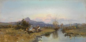 Jægerne i hvile af Sergei Ivanovich Vasilkovsky