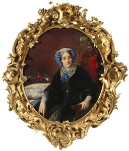 Portræt af prinsesse Isabella Adamovna Gagarina 1800-1886, født grevinde Walewska, 1850